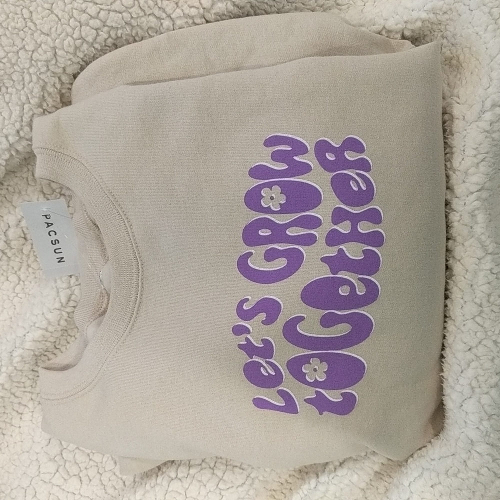 ❗SOLD❗Pacsun Let's Grow Together Crewneck Hoodie